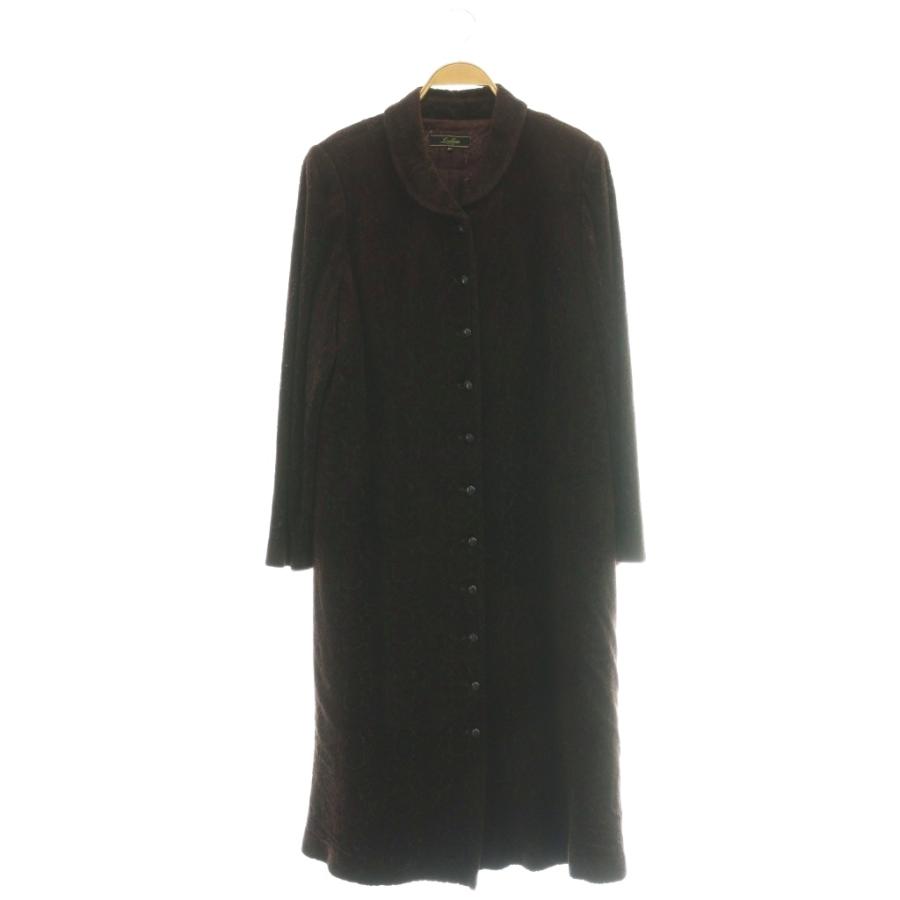 レリアン Leilian ヴィンテージ ロングコート XL ワインレッド 