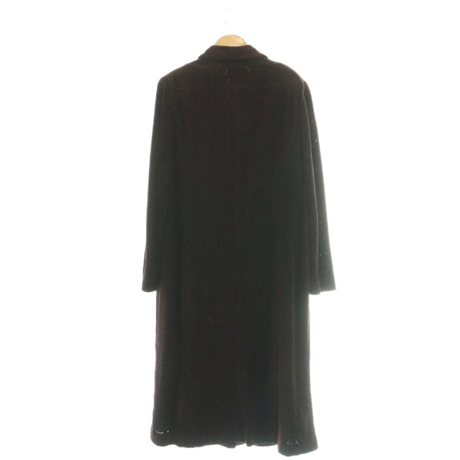 近年モデル Leilian WHITE LABEL パイピング ロングコート 黒 【公式通販】
