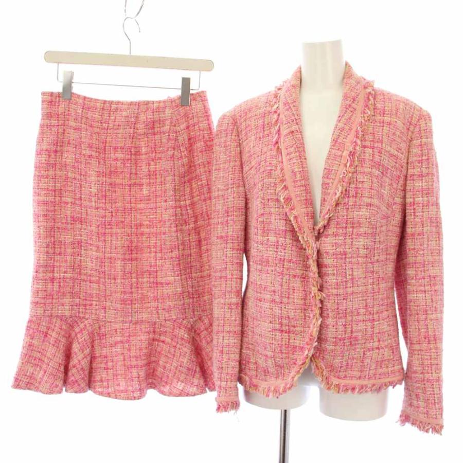 エスカーダ ESCADA スーツ ツイード テーラードジャケット スカート 
