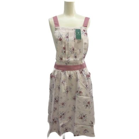 未使用品 アフタヌーンティー Afternoon Tea エプロン F ピンク 花柄