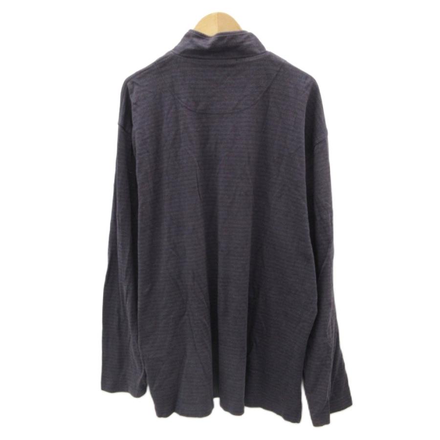 ゼニア スポーツ Zegna Sport カットソー 紫 パープル ハーフジップ 