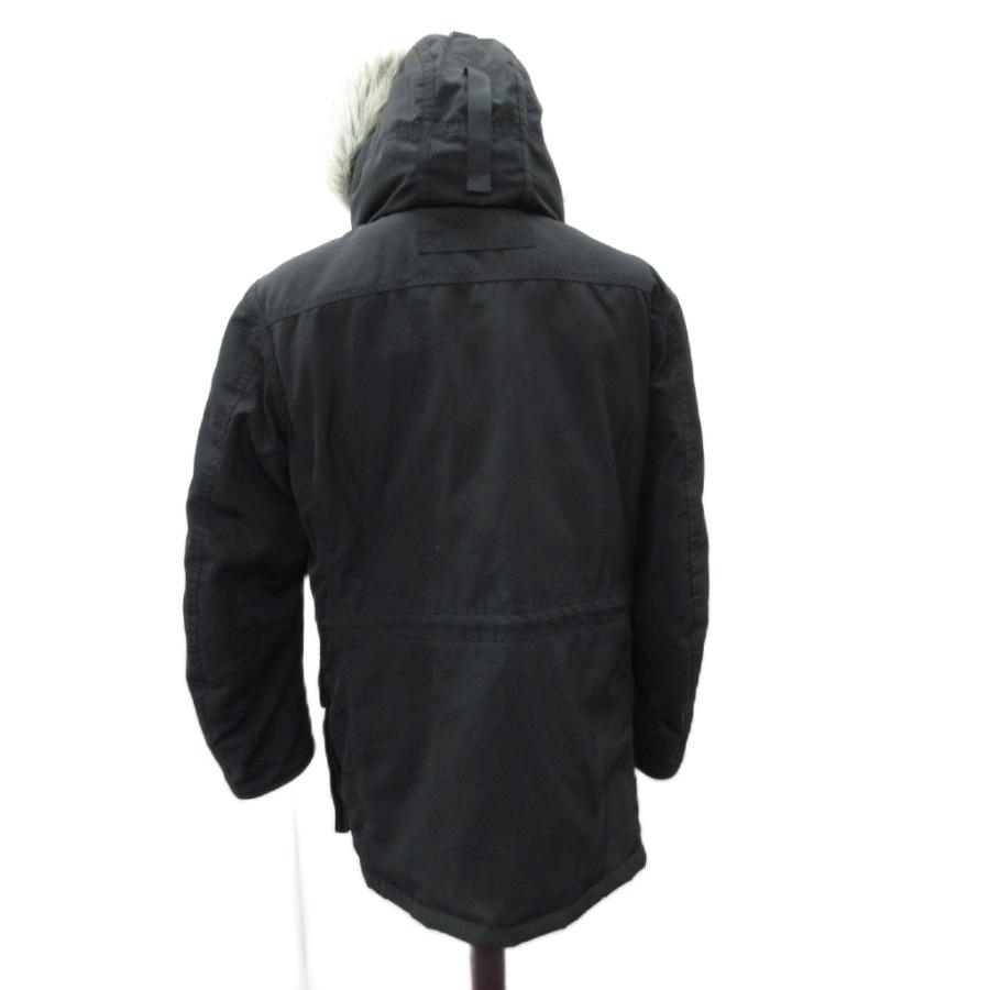 ユニクロ（UNIQLO） ダウンコート ロング丈 2WAY L 黒 ブラック ファー 