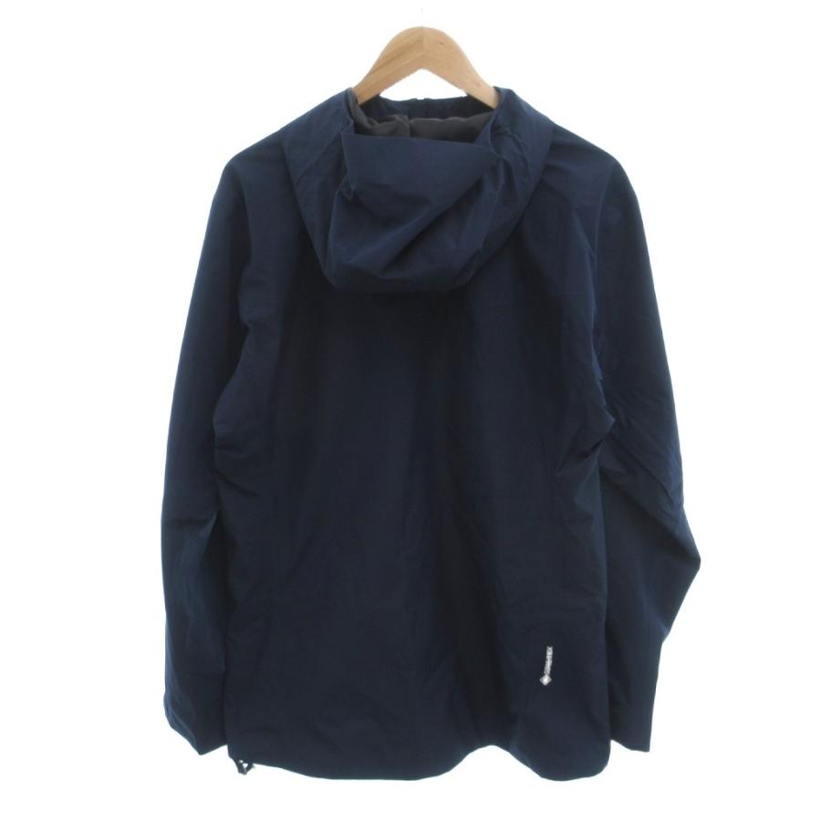 サレワ SALEWA 美品 マウンテンパーカー M 紺 ネイビー フード GORE 