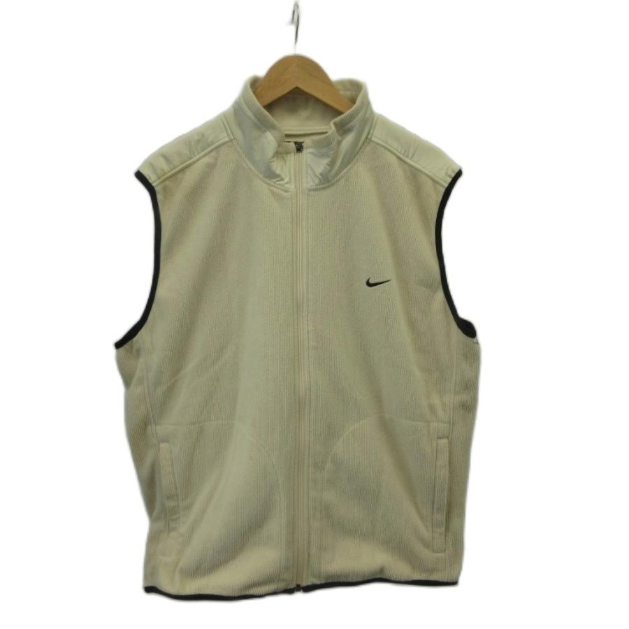 ナイキゴルフ NIKE GOLF リブフリースベスト XL アイボリー 袖なし 