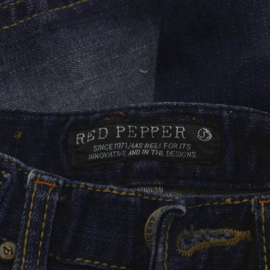 レッドペッパー RED PEPPER デニム ジーンズ 24 青 ブルー ジッパー 