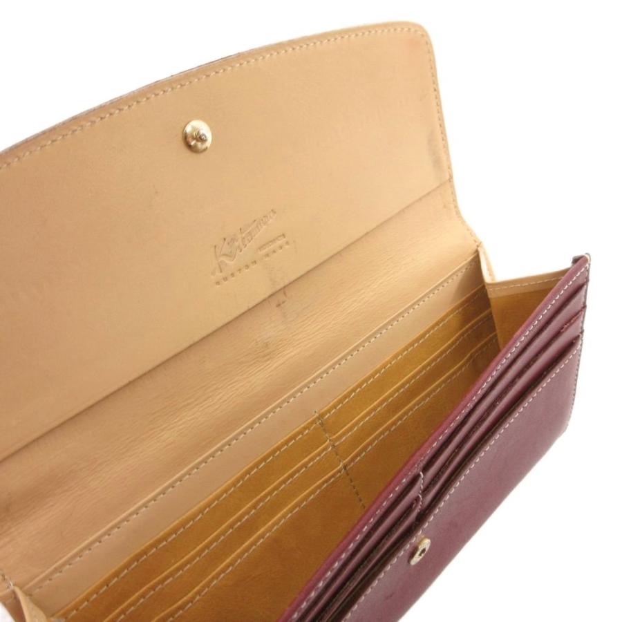 Kitamura（キタムラ） 長財布 ウォレット レザー 本革 ボルドー