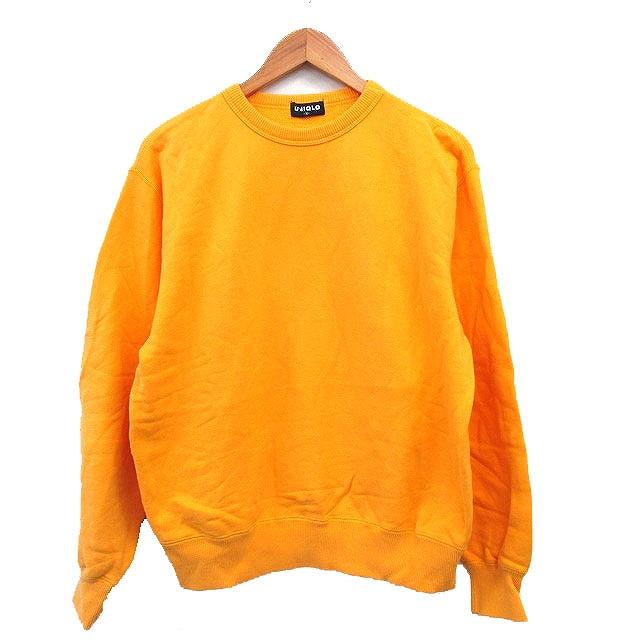 YUKIページ❗️イエロー ユニクロ（UNIQLO） ヴィンテージ スウェット 裏起毛 コットン