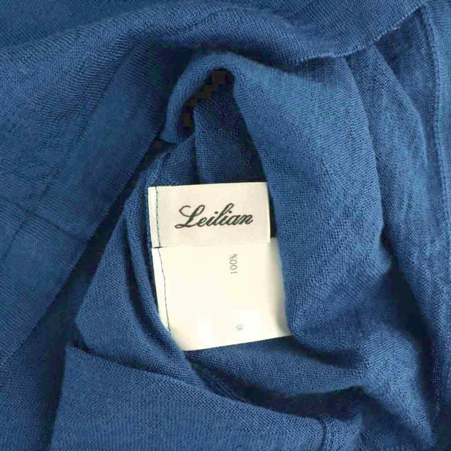 レリアン Leilian ニット カットソー 長袖 ウール 11 ブルー /DO
