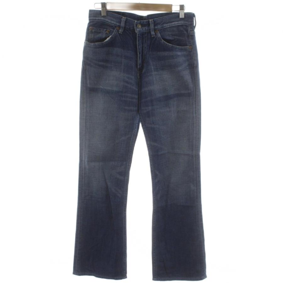 Levi's（リーバイス） デニム ジーンズ W30L33 青 ブルー 無地 ストレート 517 /GG GY59 メンズ : ブランド古着 ...