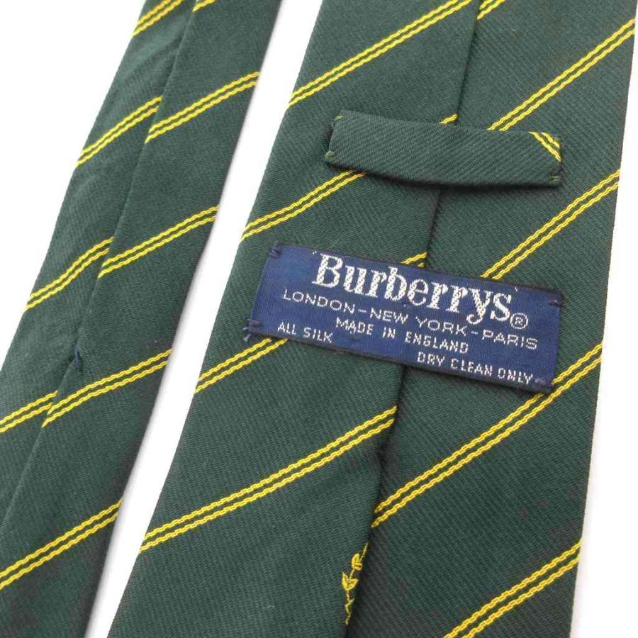 ■新品■未使用■ BURBERRY バーバリー シルク100% ネクタイ ビジネス 紳士 メンズ カーキ系 BS0430 バーバリーズ Burberrys ヴィンテージ ネクタイ 絹 シルク 英国製