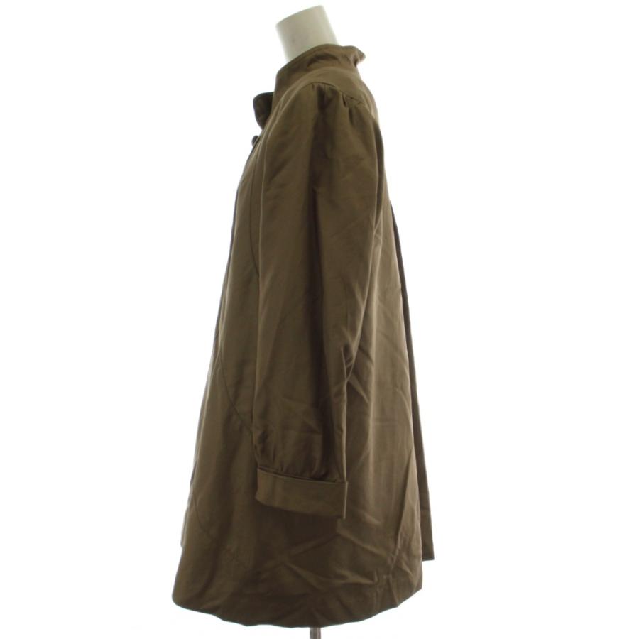 カネボウシルク Kanebo Silk ロングコート M ベージュ 長袖 ファー 