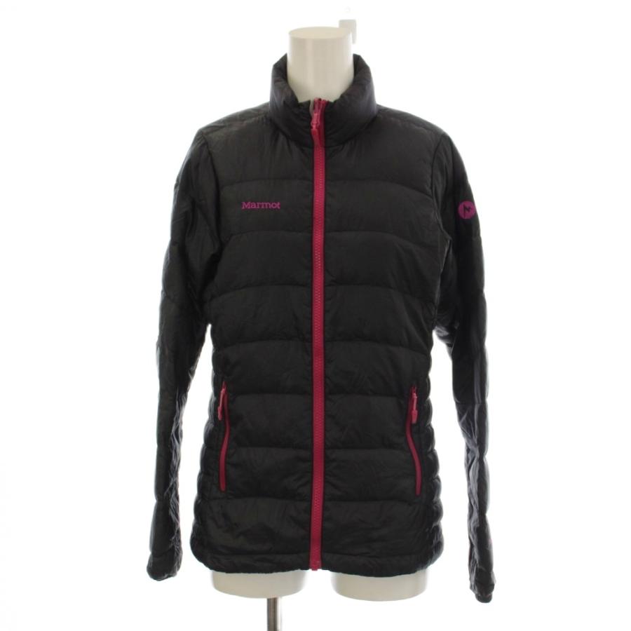 マーモット MARMOT ダウンジャケット 上着 M 黒 ブラック 無地 