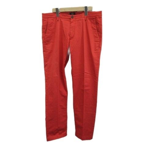ヒューゴボス HUGO BOSS チノパンツ チノパン テーパード 50 赤 レッド