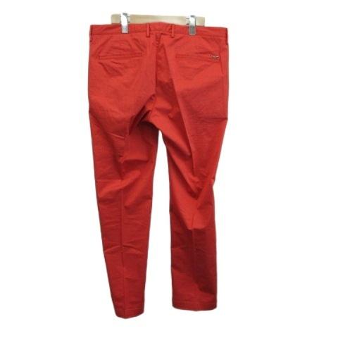 ヒューゴボス HUGO BOSS チノパンツ チノパン テーパード 50 赤 レッド