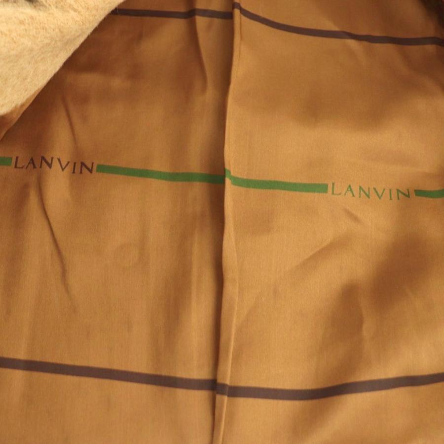 ランバン LANVIN ダブルコート アルパカ R50-46 ベージュ /ES □GY49