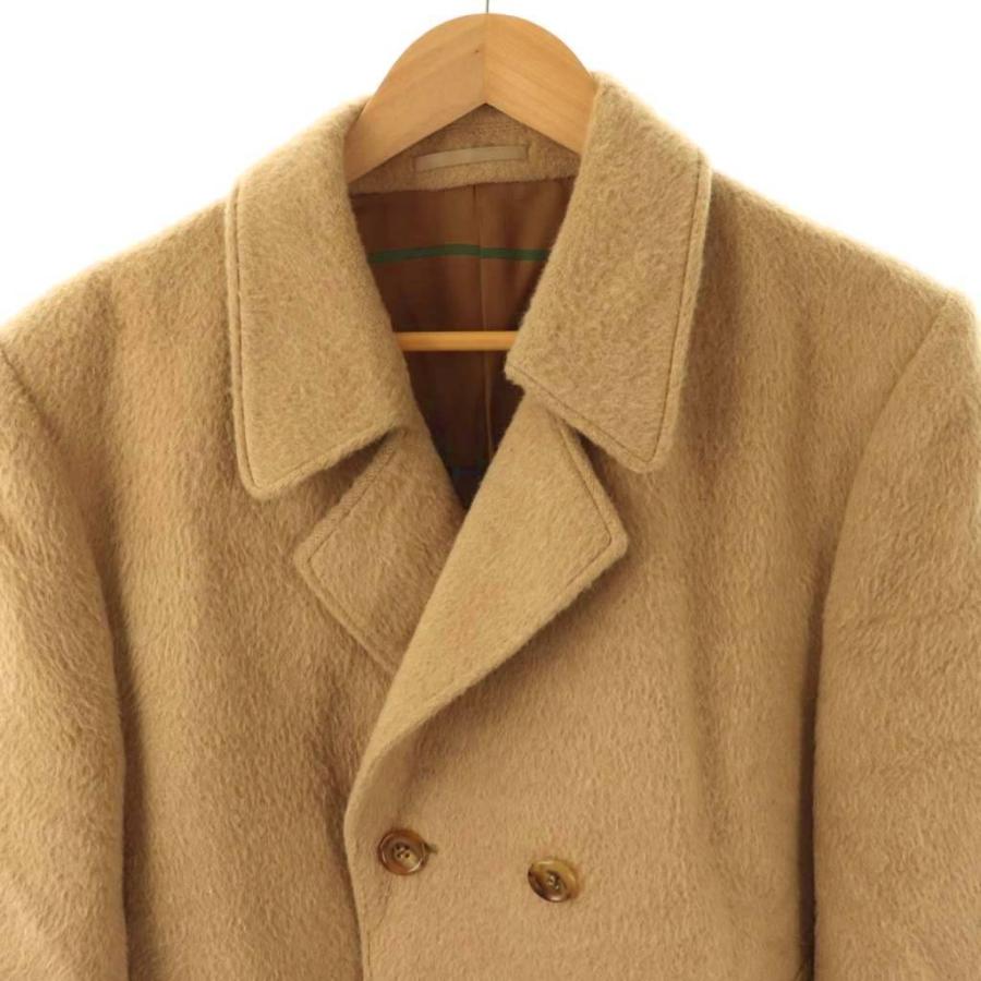 ランバン LANVIN ダブルコート アルパカ R50-46 ベージュ /ES □GY49