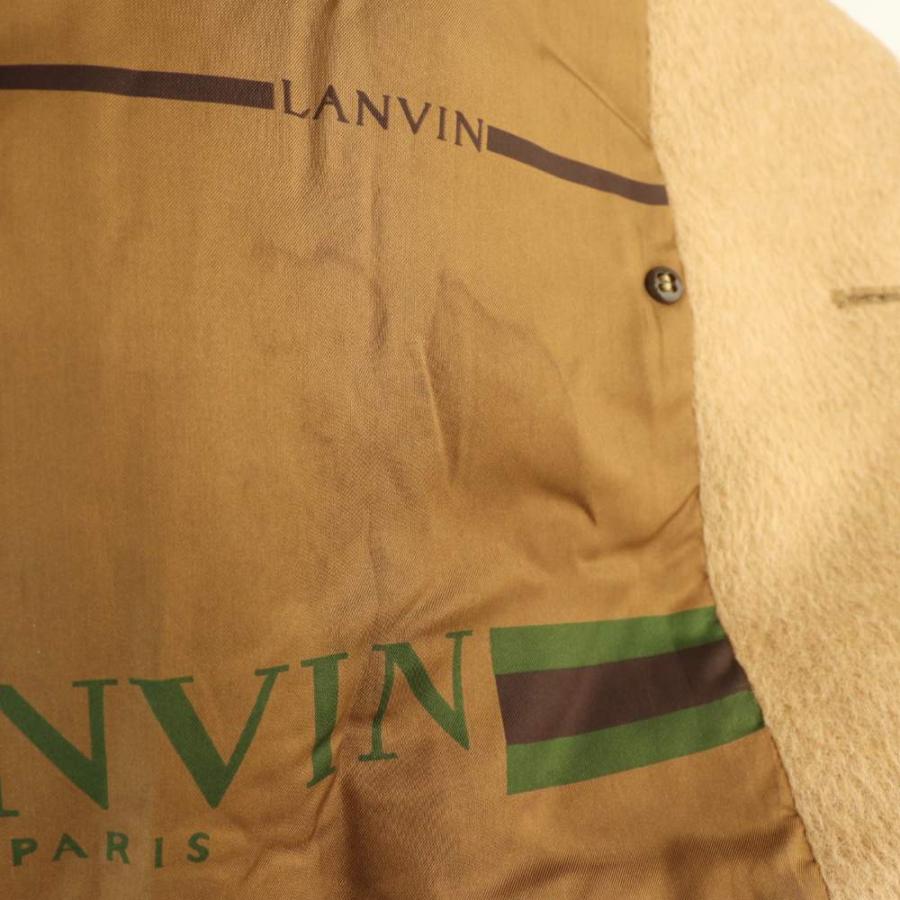 ランバン LANVIN ダブルコート アルパカ R50-46 ベージュ /ES □GY49