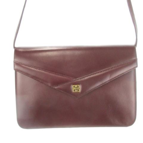 ジバンシィ GIVENCHY SACS ショルダーバッグ レザー 革 切替 ロゴ
