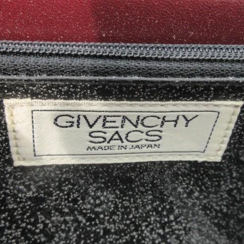 ジバンシィ GIVENCHY SACS ショルダーバッグ レザー 革 切替 ロゴ