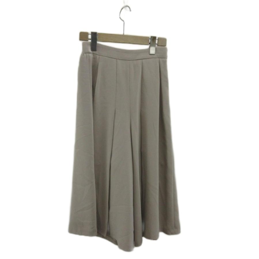 PROPORTION BODY DRESSING ワイドパンツ ガウチョパンツ タック アンクル丈 ベルト付き 1 ピンクベージュ ...