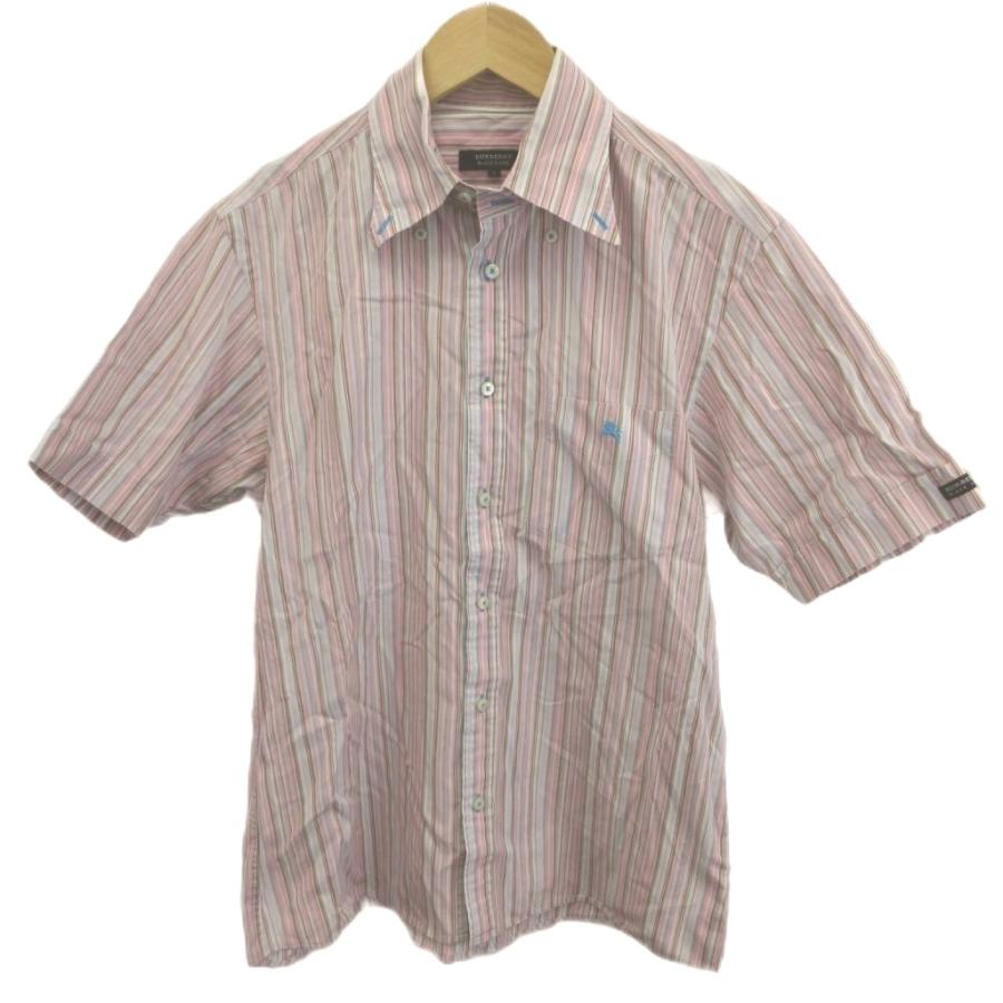 BURBERRY（バーバリー） シャツ カットソー 2 ピンク ストライプ柄 
