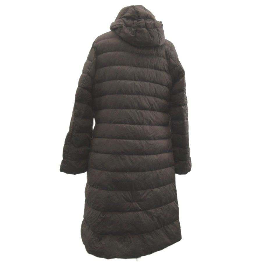【ユニクロ 】　ロングダウンコート フード付　XL ユニクロ（UNIQLO） ダウンジャケット ロング丈 上着 M 茶 ブラウン