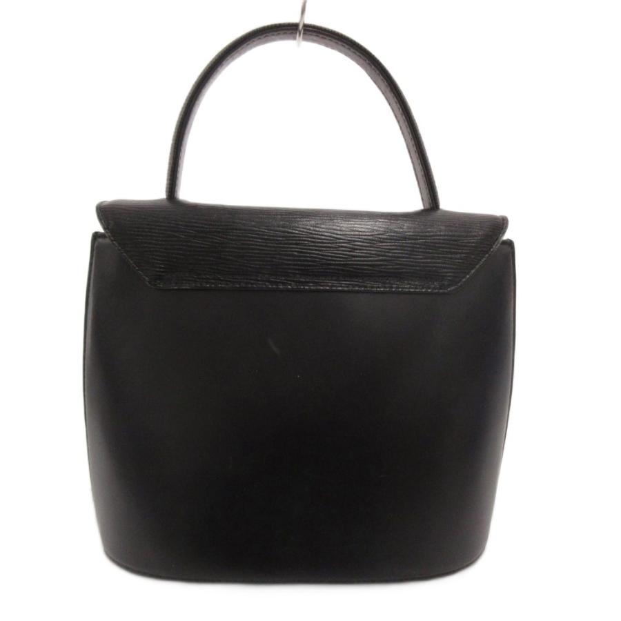 【美品】HANAE MORI ハナエモリ/リボン金具/フラップ ハンドバッグ HANAE MORI（ハナエモリ） ハンドバッグ フォーマル 黒 ブラック