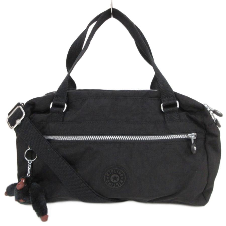 キプリング KIPLING 2WAY ハンドバッグ ショルダー 黒 ブラック 