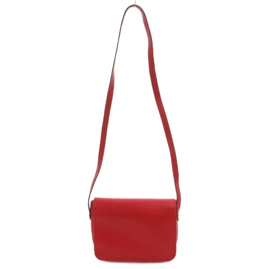 ニナリッチ NINA RICCI ショルダーバッグ レザー 赤 レッド エンボス