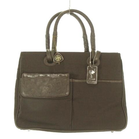 ノーブランド Ostrich Collection ハンドバッグ 2way ショルダーバッグ 