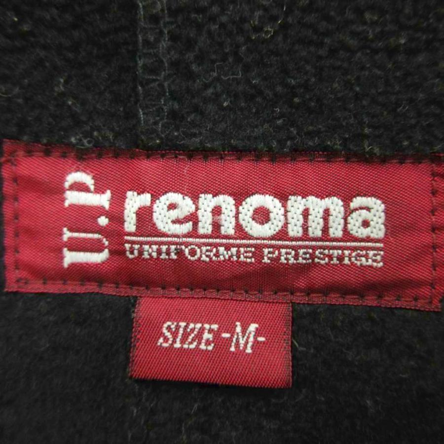 レノマ renoma ジャケット ブルゾン 上着 M 黒 ブラック スエード調 