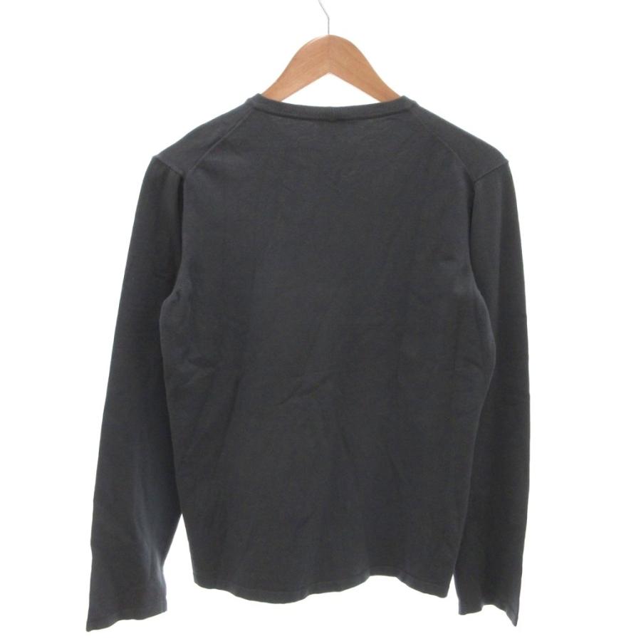 ARMANI COLLEZIONI ロングTシャツ チャコール S ロンT アルマーニ コレツィオーニ ARMANI COLLEZIONI Tシャツ ロンT 長袖