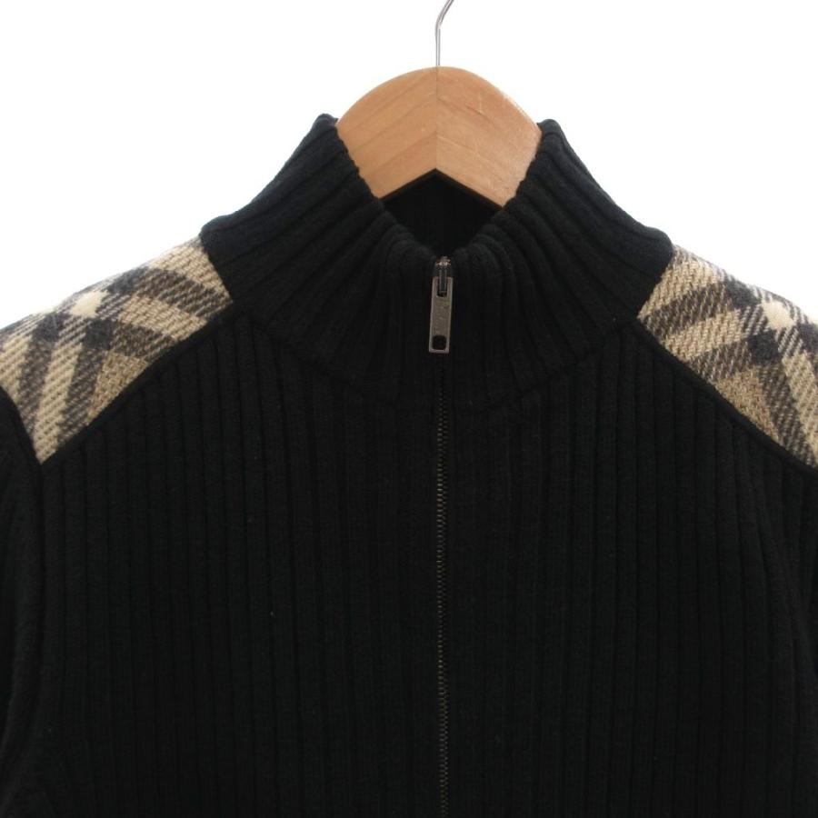 BURBERRY LONDON バーバリー ジップアップ ドライバーズニット 【公式