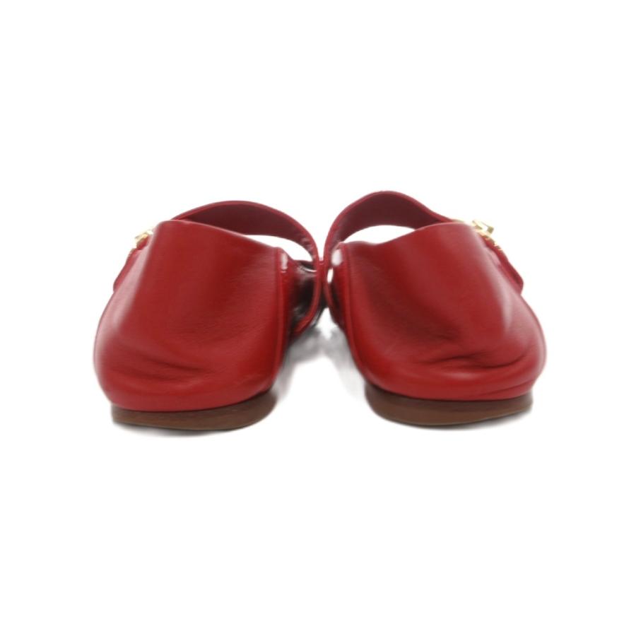 ヴァレンティノ ガラヴァーニ VALENTINO GARAVANI メリージェーン フラットシューズ パテントレザー 37.5 赤 レッド /UO ■GY62_3
