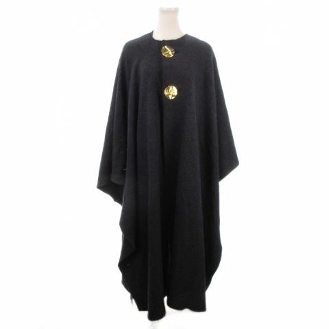 ZARA（ザラ） コート ポンチョ ケープ マント ロング丈 M 紺 ネイビー