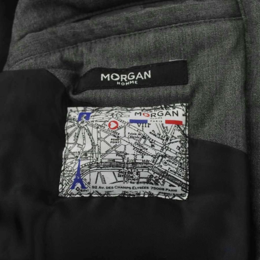 モルガンオム MORGAN HOMME ダウンジャケット 上着 M グレー 無地 