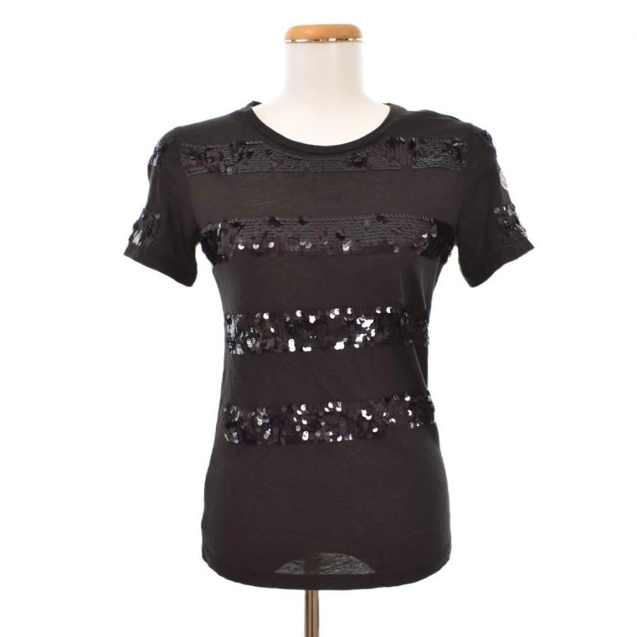 MONCLER（モンクレール） MONCLER Tシャツ 半袖 スパンコール S 黒