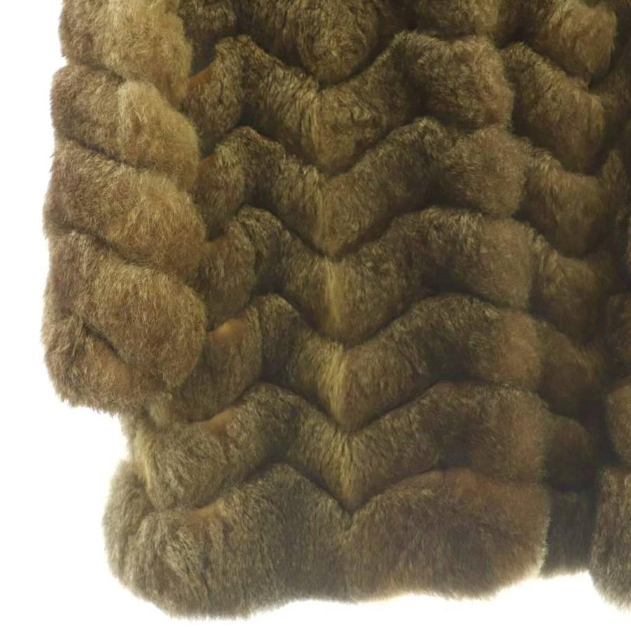 ムーンバットファー Moon Bat Fur ファーコート アウター 11 ブラウン ベージュ /DF ■ECD003 レディース_4