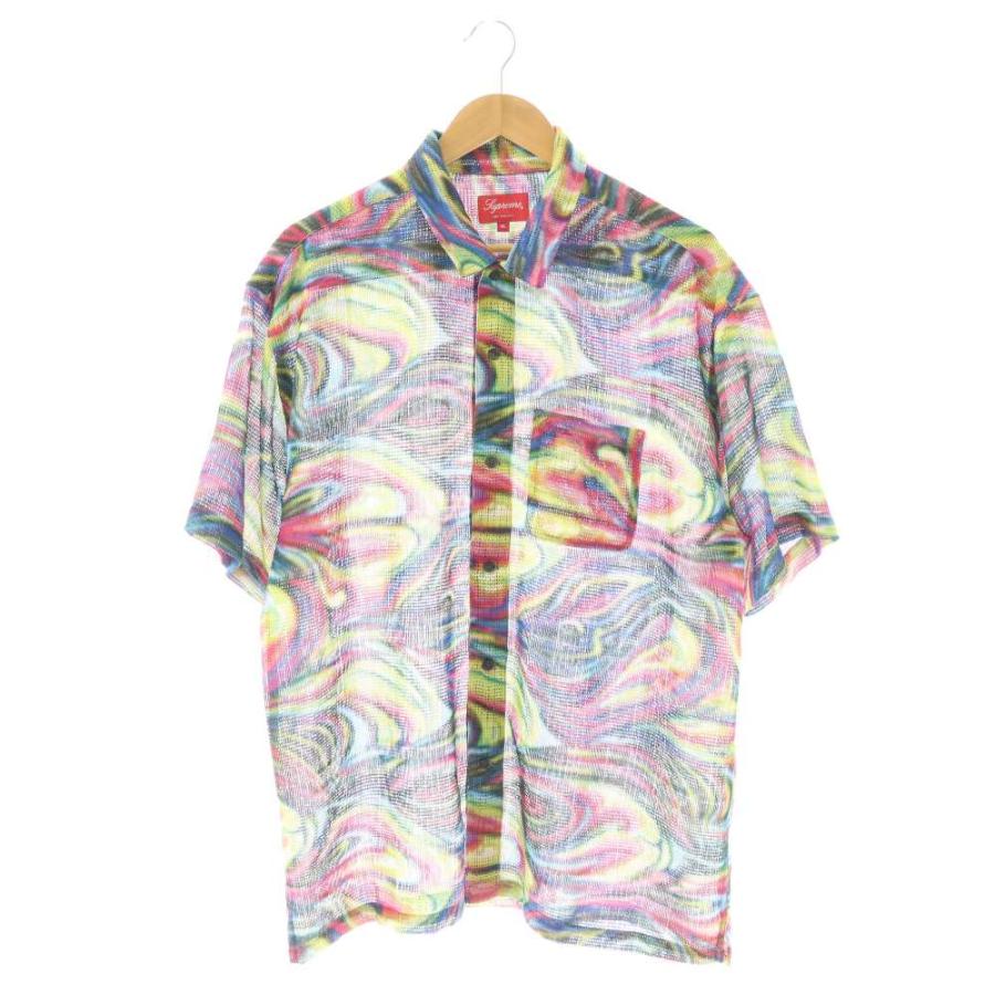 Supreme 半袖シャツ M カラフル　メッシュシャツ Supreme（シュプリーム） SUPREME Meshi Stripe S/S Shirt メッシュ