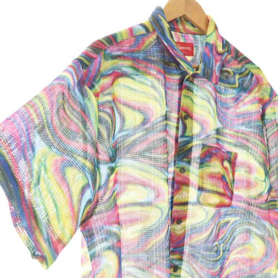 Supreme 半袖シャツ M カラフル　メッシュシャツ Supreme（シュプリーム） SUPREME Meshi Stripe S/S Shirt メッシュ