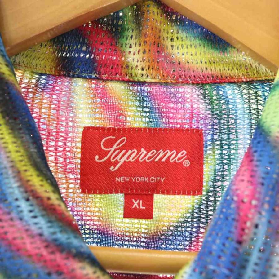 Supreme 半袖シャツ M カラフル　メッシュシャツ Supreme（シュプリーム） SUPREME Meshi Stripe S/S Shirt メッシュ
