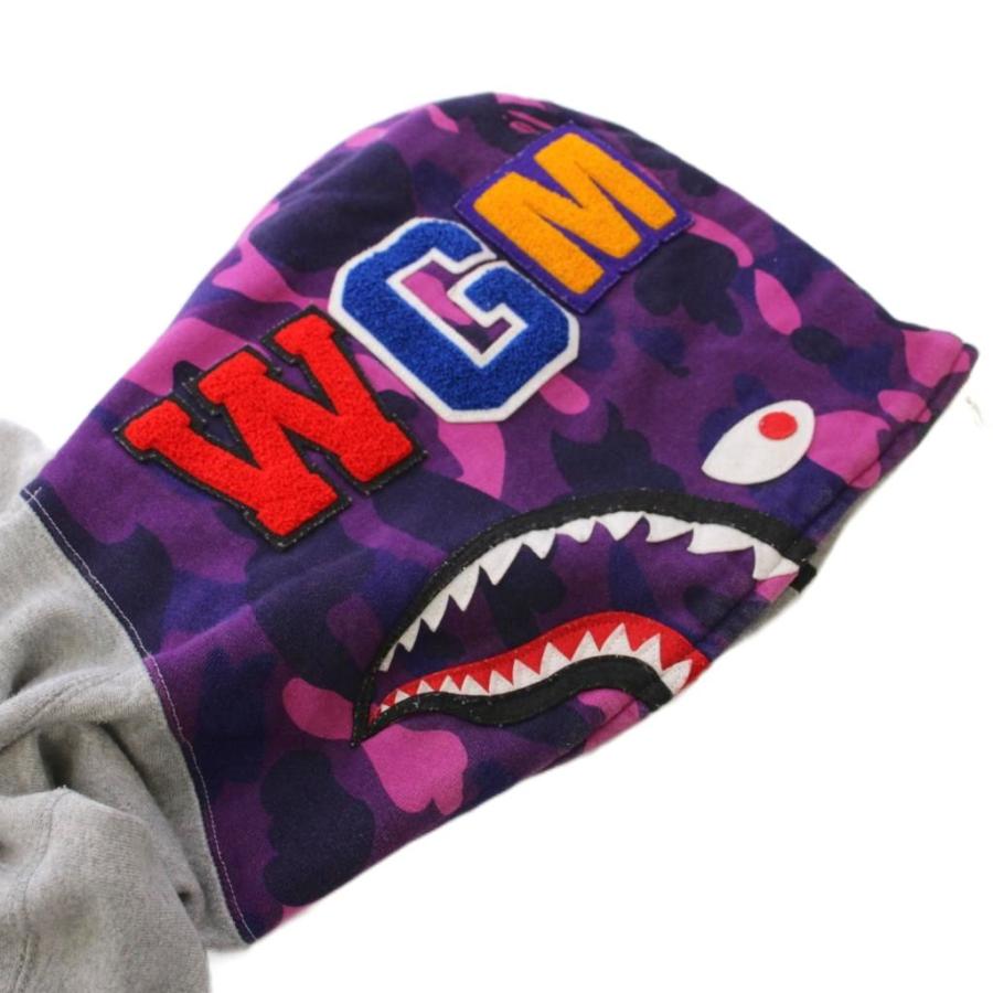 トップス BAPE Giant Purple Camo フルジップ パーカー