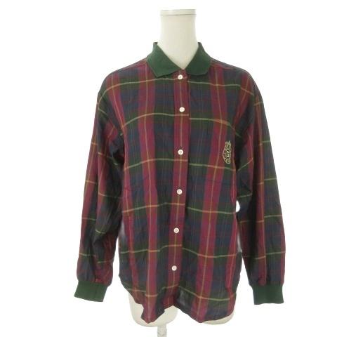 GIVENCHY シャツ ジバンシー ジバンシィ GIVENCHY シャツ ブラウス M 赤 レッド 緑 グリーン