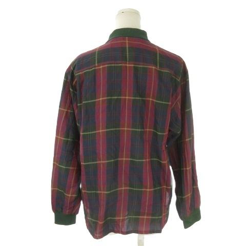 ジバンシィ GIVENCHY シャツ ブラウス M 赤 レッド 緑 グリーン