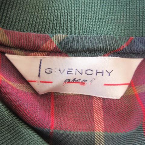 ジバンシィ GIVENCHY シャツ ブラウス M 赤 レッド 緑 グリーン 