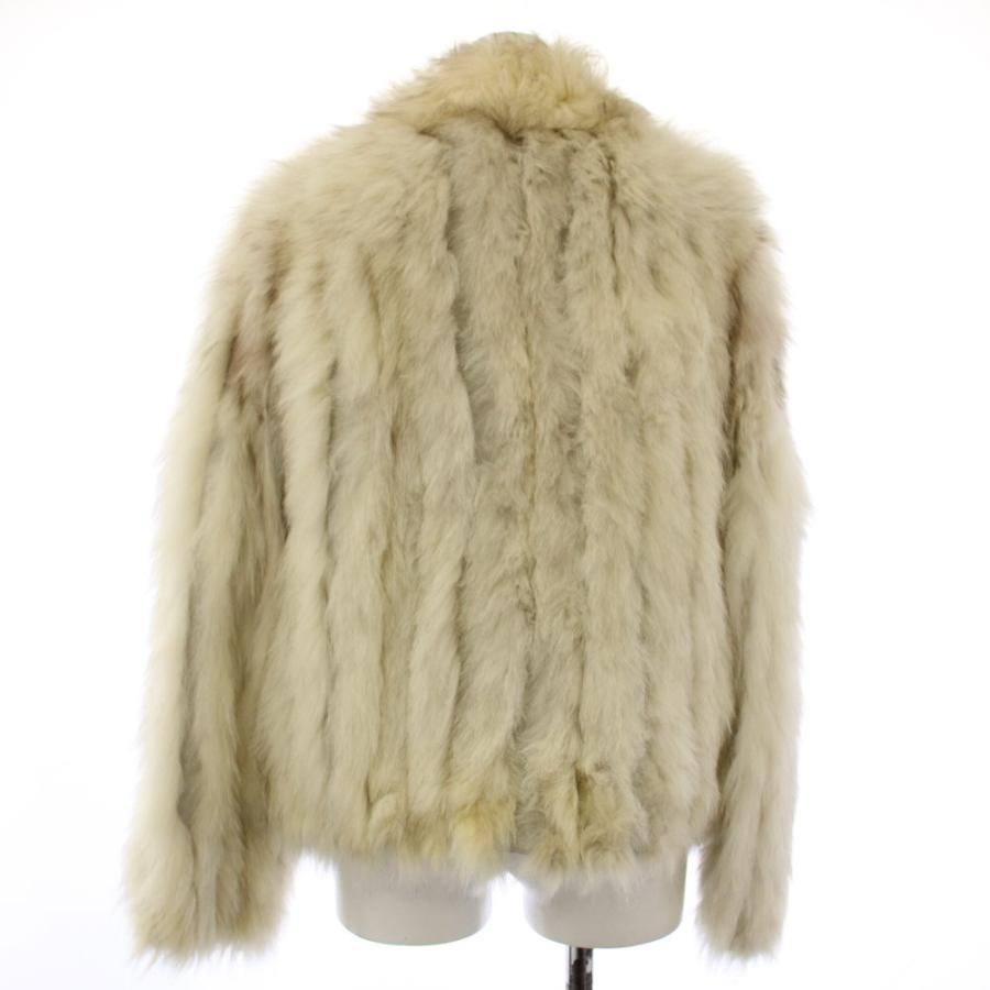ベネタファーズ Beneta Furs フォックスファーコート アウター ショート丈 38 白 アイボリー /TK ■ECD003 レディース_1
