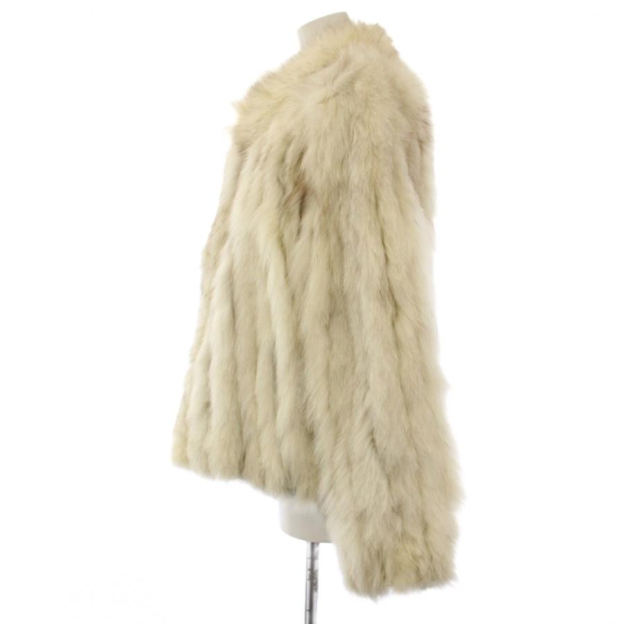 ベネタファーズ Beneta Furs フォックスファーコート アウター ショート丈 38 白 アイボリー /TK ■ECD003 レディース_2