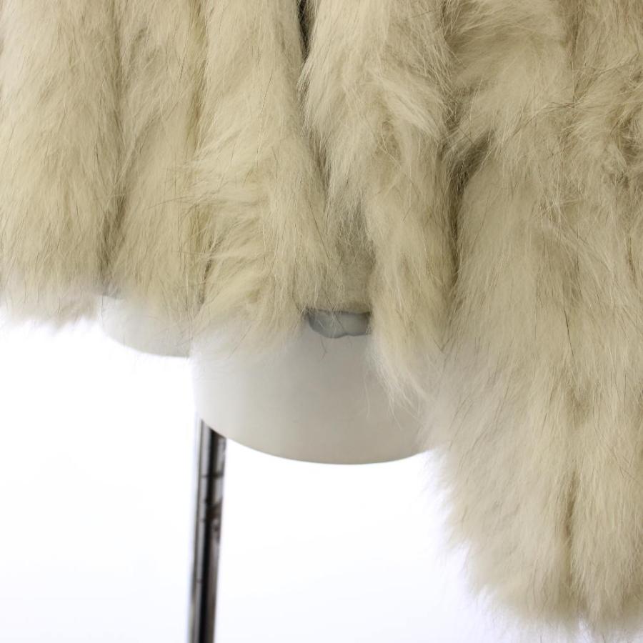 ベネタファーズ Beneta Furs フォックスファーコート アウター ショート丈 38 白 アイボリー /TK ■ECD003 レディース_6