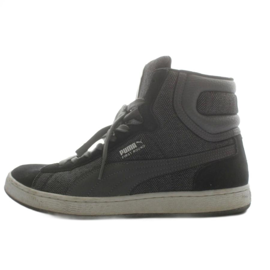 Puma ブラック ハイカットスニーカー PUMA（プーマ） ハイカットスニーカー シューズ 厚底 US8 26cm 黒
