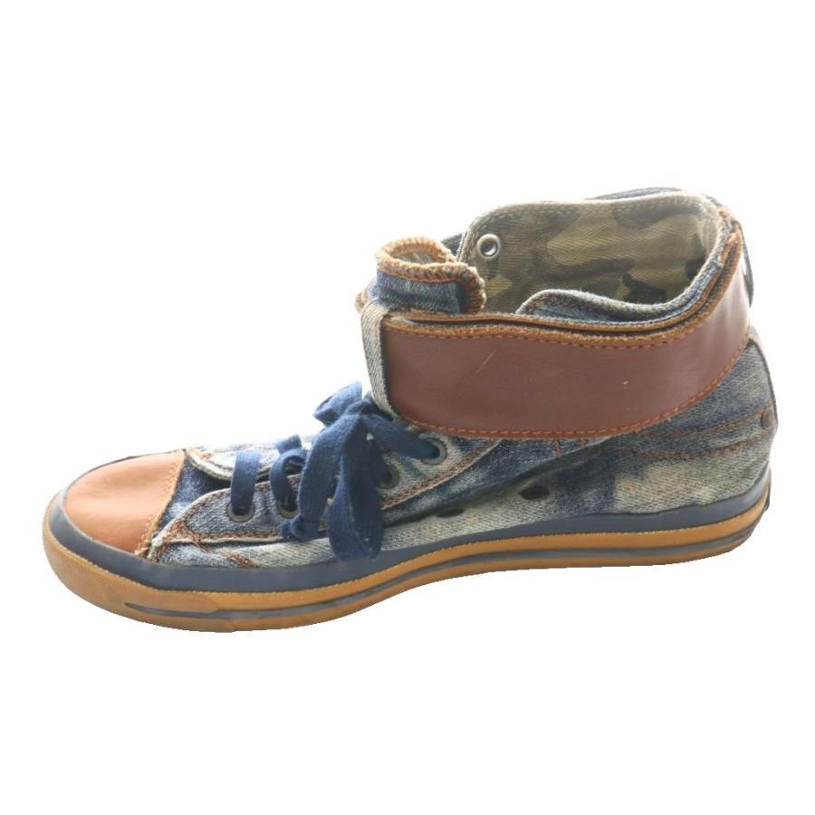 DIESEL（ディーゼル） デニムハイカットスニーカー US9 27cm 紺